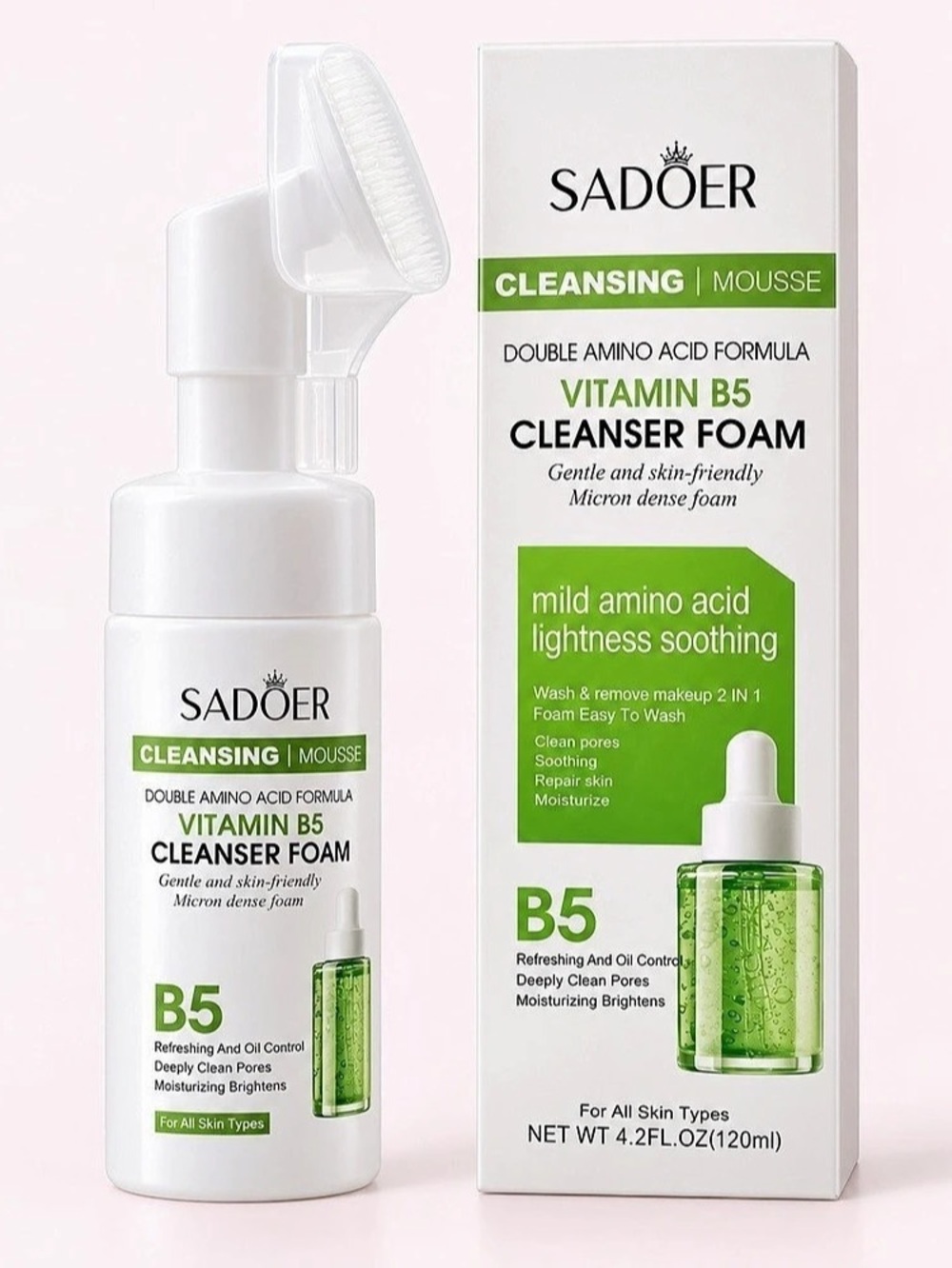 SADOER Vitamin B5 Cleanser Foam NWT